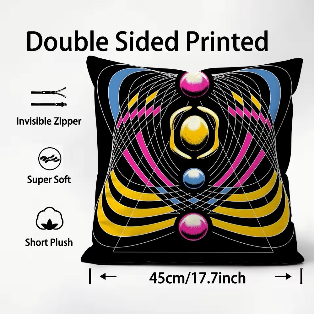 C-cage the E-elephant Album Cover Cushion Cover Pattern Printed Pillowcase for Living Room Sofa Cushion Cover & Bedroom Decor