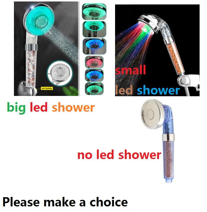 Buy LED Light Shower Head 7 Colors Automatically Changing LED Colorful ...