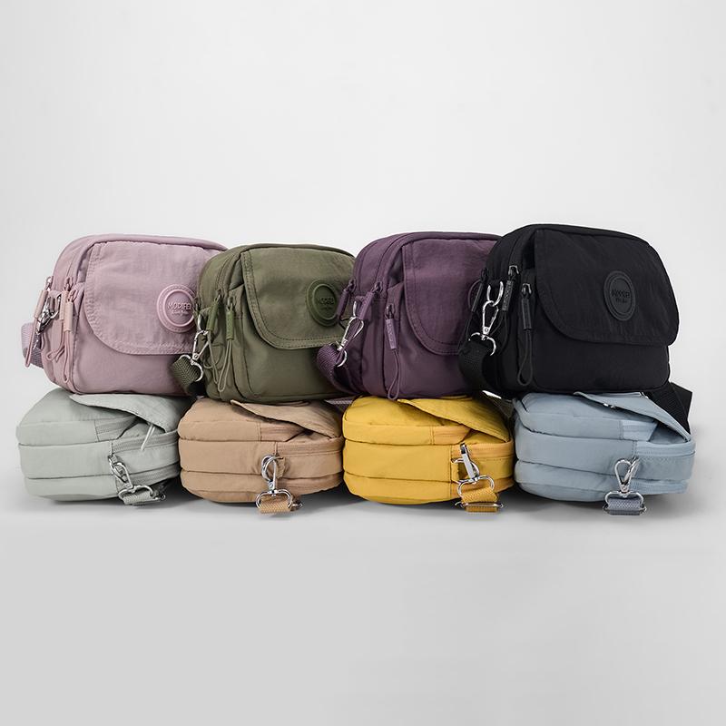 Women's Crossbody Bag Multi-compartment Mobile Phone Bag Solid Color Shoulder Bag