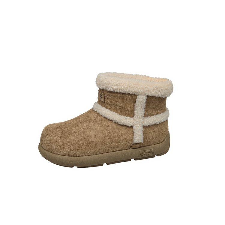 Snow Boots Thick-soled Women's New Winter Velvet Warm Boots Short Boots Velvet Thickened Lazy One-pedal Women's Shoes