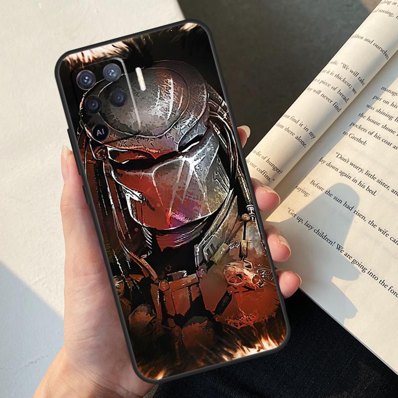 Alien Predator Case For Oppo A54 A74 A94 A17 A57 A77 A76 A16 A96 A18 A60 A80 A40 A38 A58 A78 A98 A15 A5 Pro