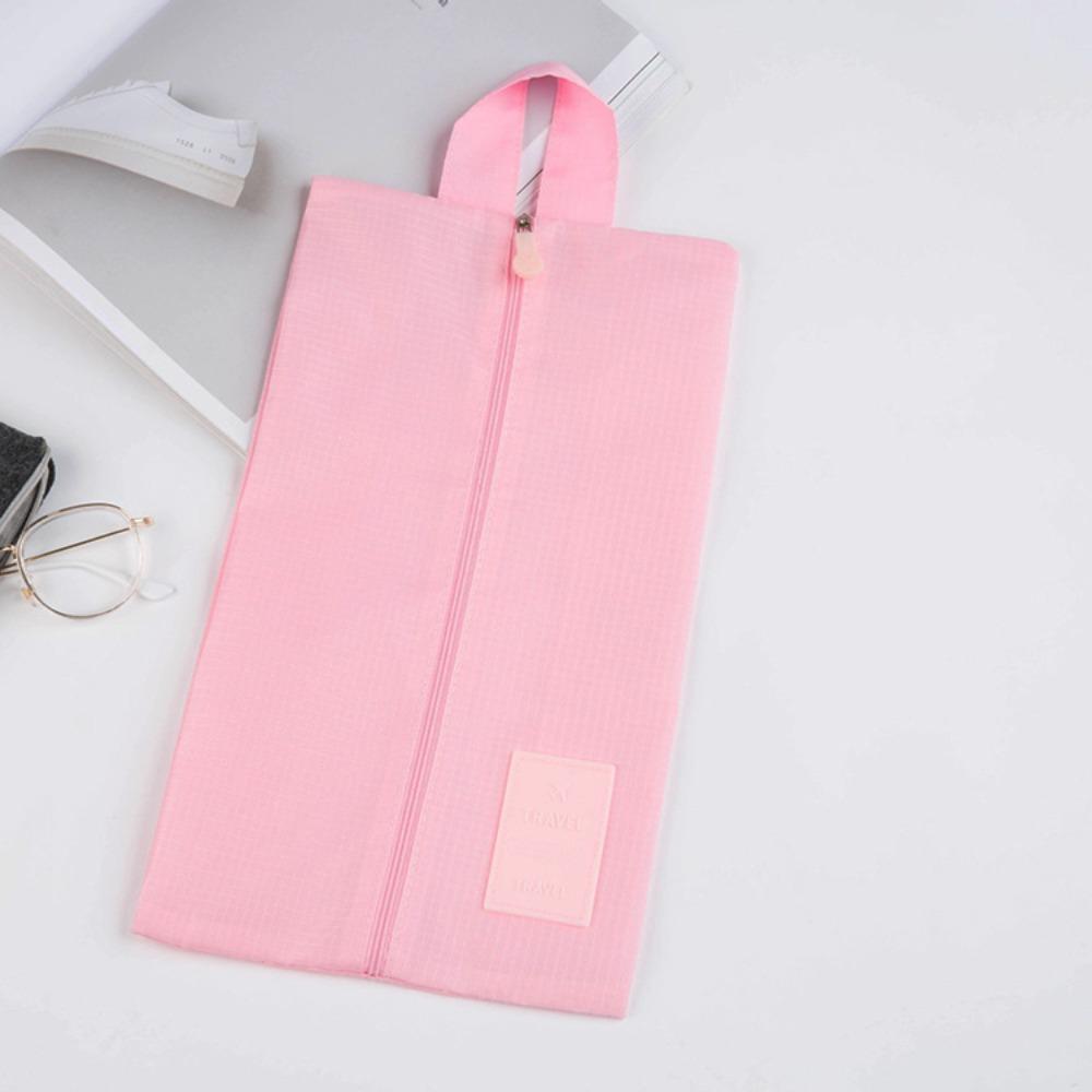 

Multi-function Shoes Storage Bags Oxford Cloth Shoes Organizer New Shoes Bag Business Trip рожевий