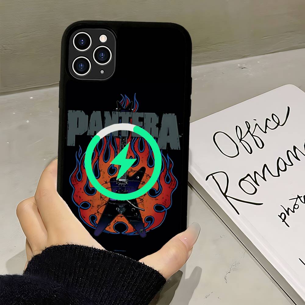 

Dark Heavy Metal Rock P-PanteraS Band Phone Case For IPhone 16 15 14 13 12 11 17 Pro Max Plus Magnetic Wireless Cover iPhone 13