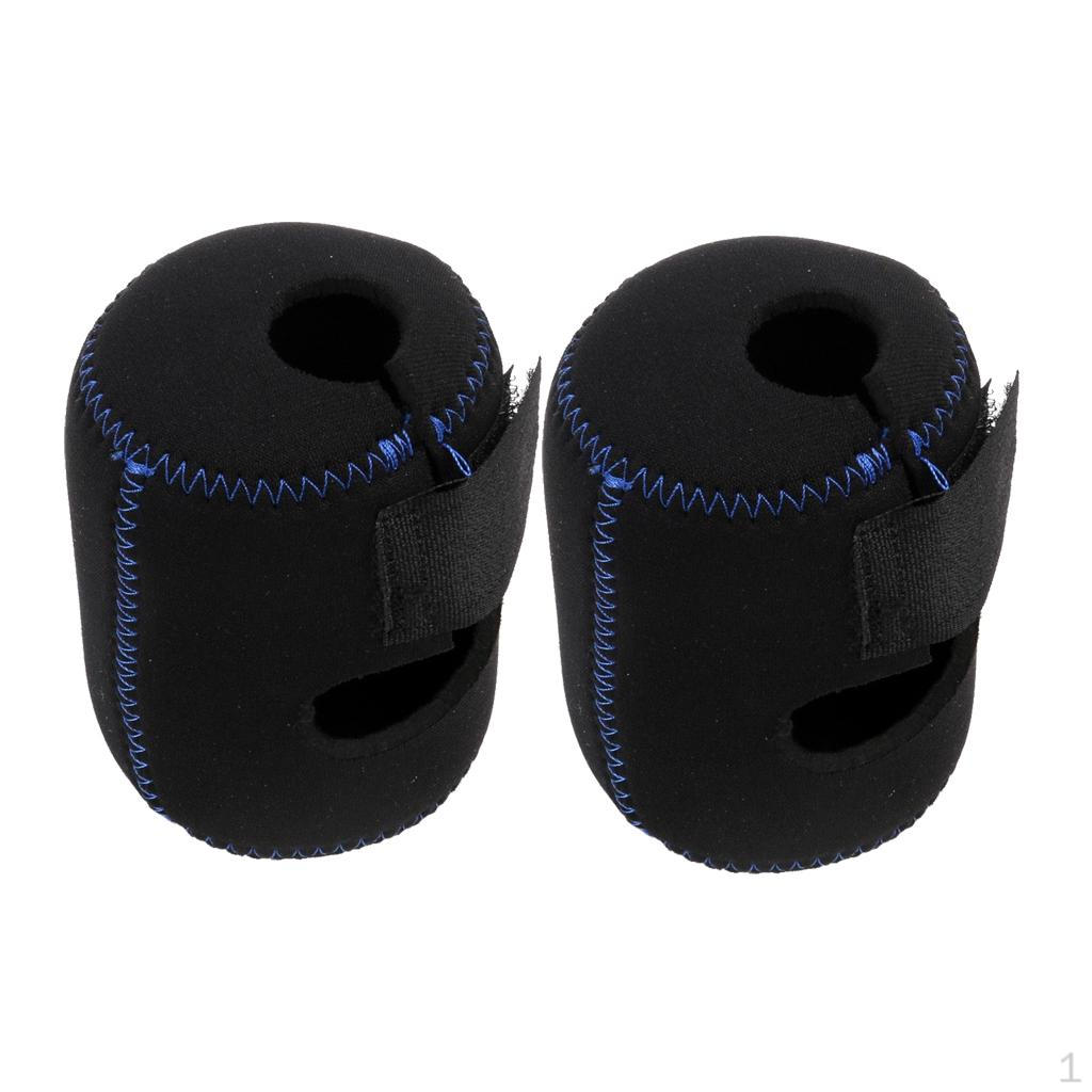 

2x Неопреновый чехол для хранения катушки, защитный чехол, мешочек, черный