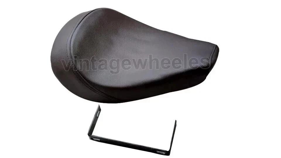 Low Rider Brown Solo Seat Fits For Royal Enfield Classic Single Rider Seat