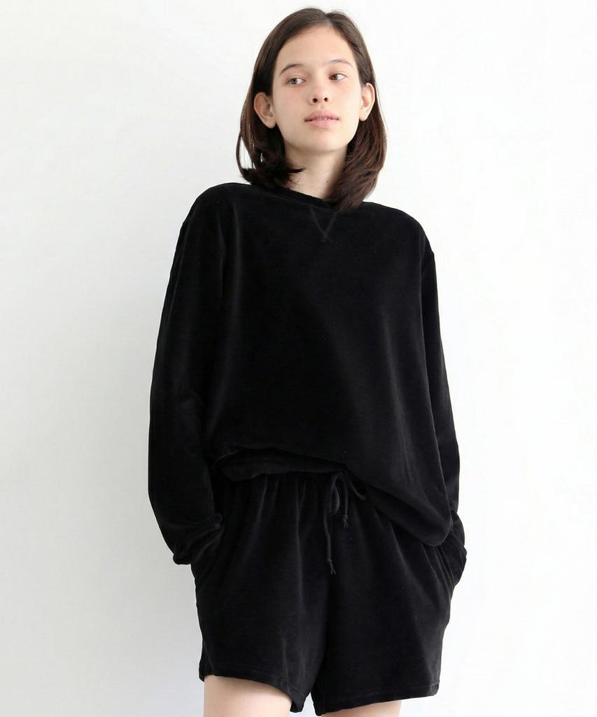 Peulmo Velour Long Sleeve Top [Ivory]