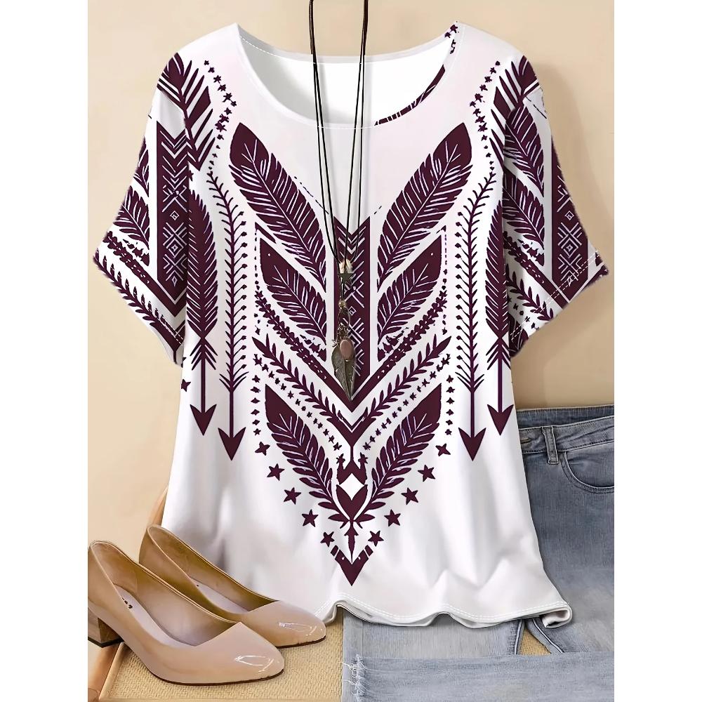 Women's Striped T-Shirt Top Fashion Versatile Short Sleeve Casual Comfortable T-Shirts Women’s