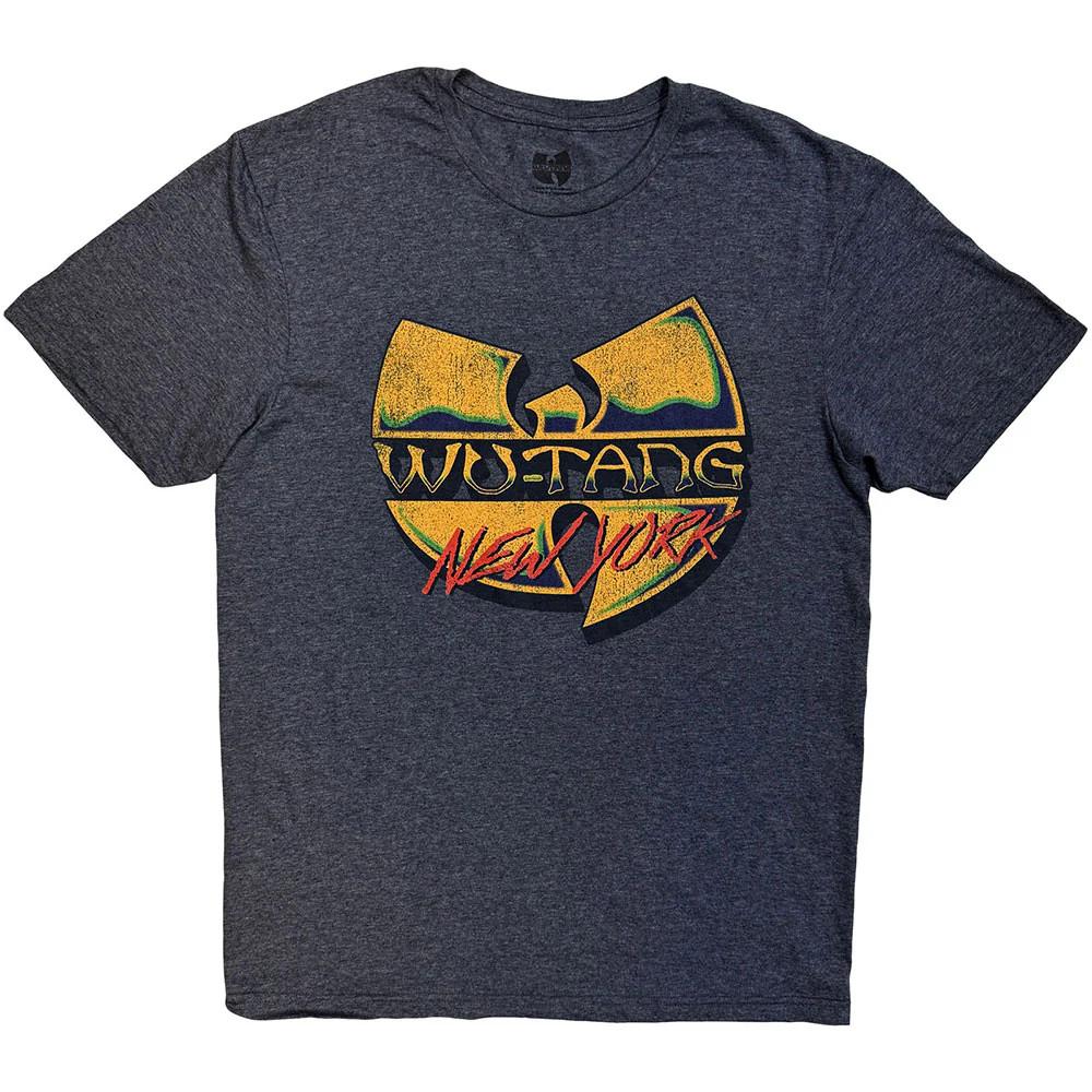 Wu-Tang Clan T-Shirt: New York V2 (Denim Blue) OFFICIAL NEW XXXL