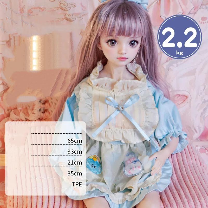 65cm Men's Mini Sex Doll Maid Cosplay Loli Vagina Sex Masturbation Cup Adult Erotic Sex Toy