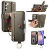For Samsung Galaxy S23+ Case RFID Blocking Zipper Wallet PU Leather Mobile Cover