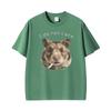 Funny Smoking Hamster Animals Absurdist Meme I Do Not Caret Shirts Unisex Unisex Summer 100 Cotton Oversized Tshirts Streetwear