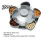 Multi-compartment Serving Tray Heart-Shaped Rotating Snack with 5 Compartments 360 Degrees Spinning Platter for Compartmented Fruits Nuts Dips