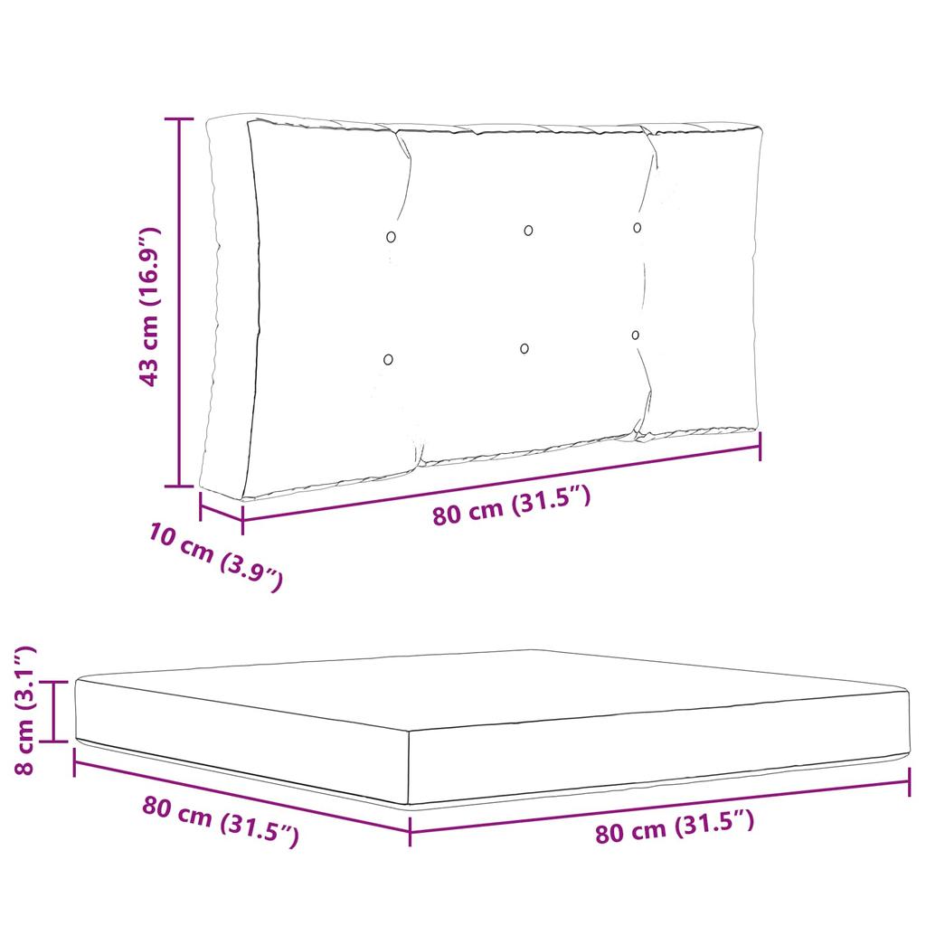 Outdoor Sofa Cushions 3 Pcs Anthracite Polyester