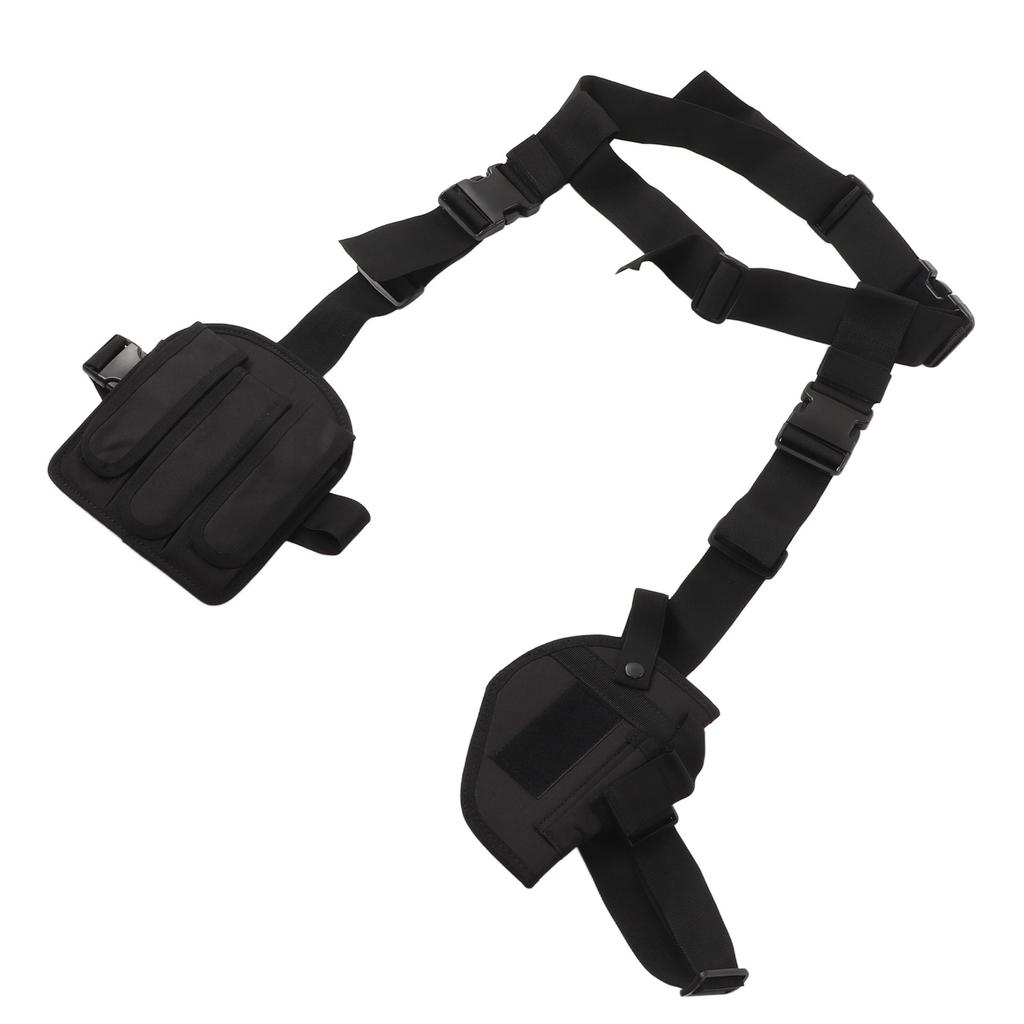 Beinholster aus Oxford-Gewebe, multifunktional, tragbar, Schnellziehholster, schwarze Oberschenkeltasche für Outdoor-Aktivitäten