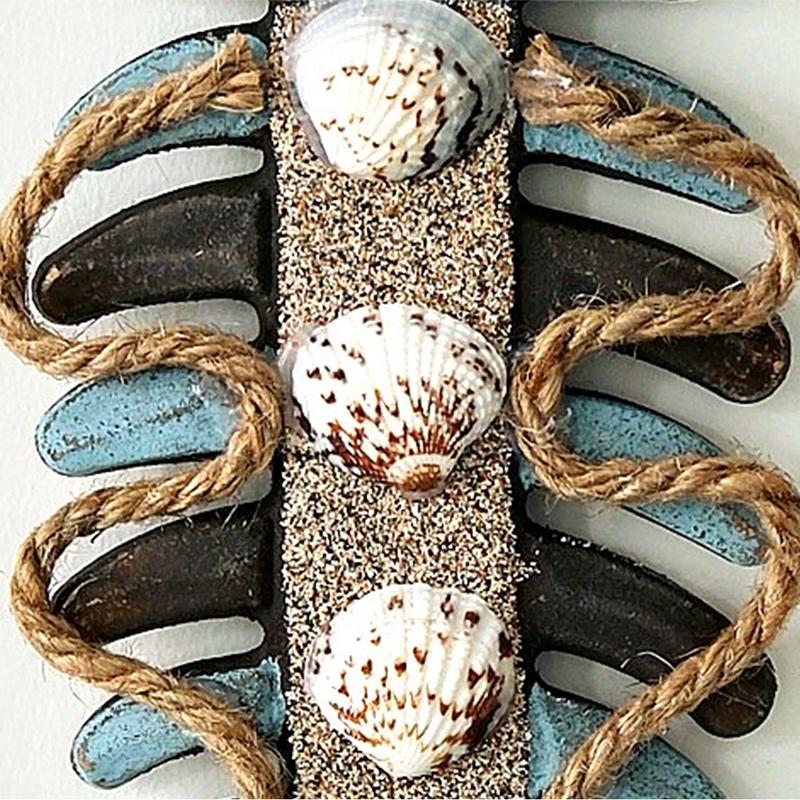1pc Vintage Fishbone Hanging Ornaments Nautical Style Handicraft Wood Fish Pendant Ative Fishing Net Home Wall Decor