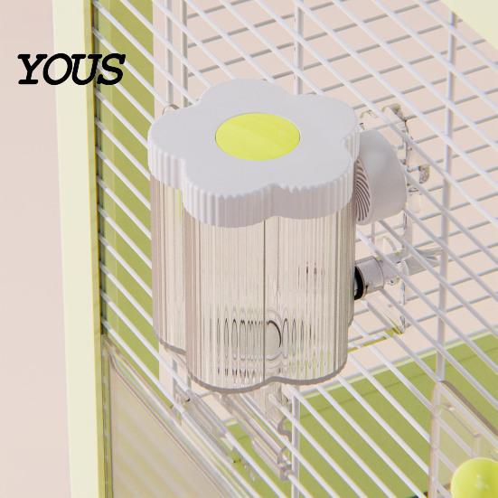 Cockatiel Water Dispenser Automatic Bird for Cage, Inside Outside Cage Mount Magnetic Parrot Bottle Feeder, Transparent Budgie Lovebird Finch