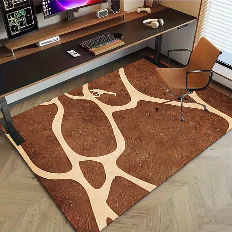 1PC Giraffe Print Extra Large Non Slip Floor carpet, Office, family, bedroom, Studio   Large Area Rug Indoor Rugs, , Vibrant Colors