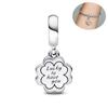 New 925 Silver Best Friend Soul Companion Dangle Charm Diy Fit Original Pendant Charm Bracelet Women Fashion Jewelry
