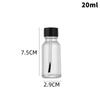 Transparent Glass Nail Polish Bottles Empty Refillable with Brush for Essential Oils and Home ManicureHot Sale