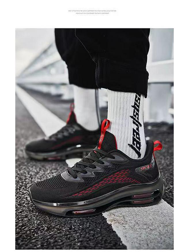 Men's 2025 Air Cushion Running Shoes: Spring & Autumn Casual Sport Shoes with Shock Absorption