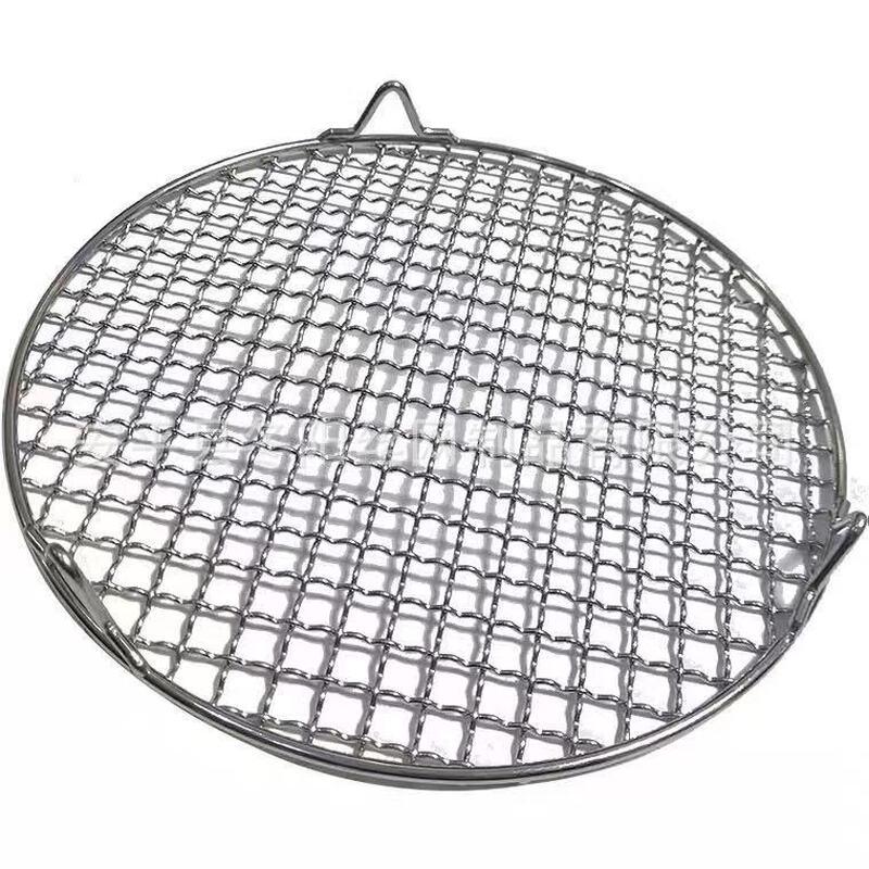 OEING Round Barbecue Grill Net with Legs