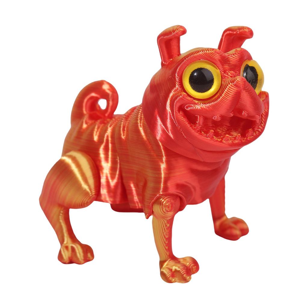 3D Printed Multi-color Puppy Crafts Ornaments Gifts Creative Hand-made Animal Joint Activity Model