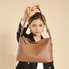 First Layer Cowhide Underarm Tote Bag Women'S Spring And Summer Simple Commuting Large Capacity Shoulder Messenger Bag Dumpling Bag
