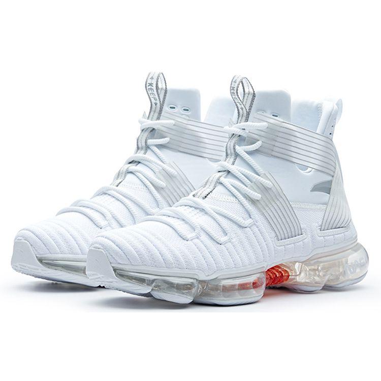 Anta Seeed Series Non-Slip Lightweight High-Top Basketball Shoes Men Sneakers White 91831139-6
