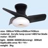 24" 32" DC Motor Small Ceiling Fan Lamp Electric Ceiling Fan With Light Bedroom  LED Tricolor Dimming Lighting Fan