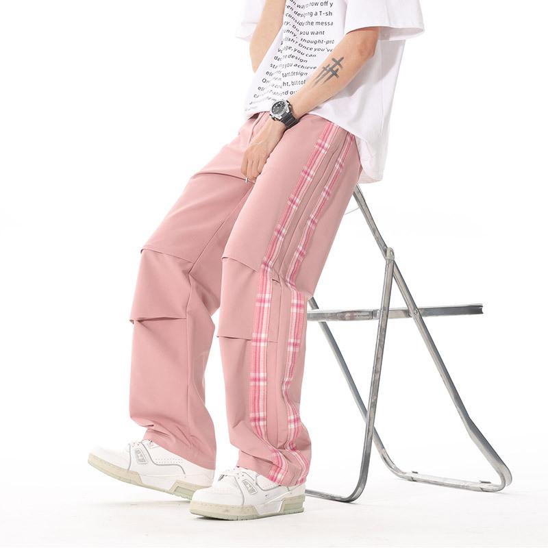 Pants Men's Spring and Summer New Casual Pants Men's Loose and Versatile Sweatpants Drape Wide-leg Pants Straight Trousers