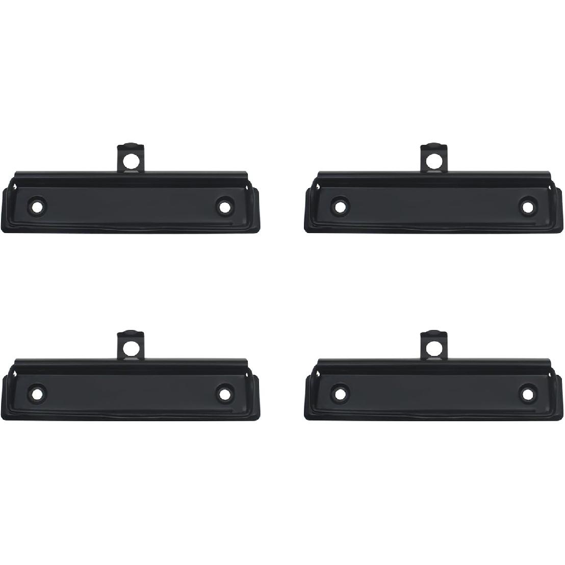 4 PCS Binder Clipboard Clips Metal Office Hardware Black Clipboard Clamps for Organizing Papers and Photos
