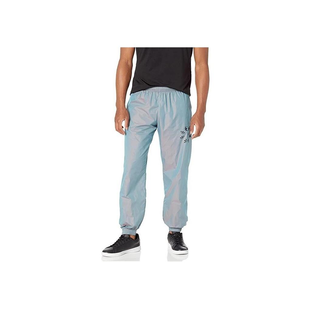 Adidas Originals Trefoil Solid Logo Print Joggers Men Bottoms Silver-Grey H35653
