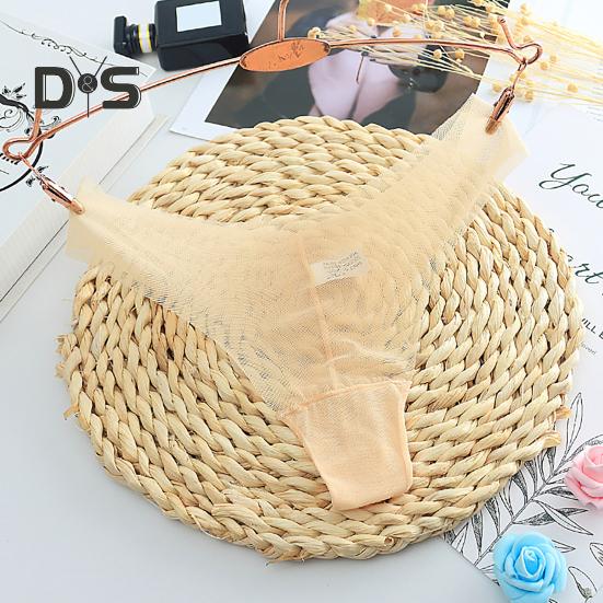 Women Panties Low Waist Ultrathin Solid Color Breathable Mesh Stretchy Soft Anti Septic Moisture Wicking Lady Underpants Briefs