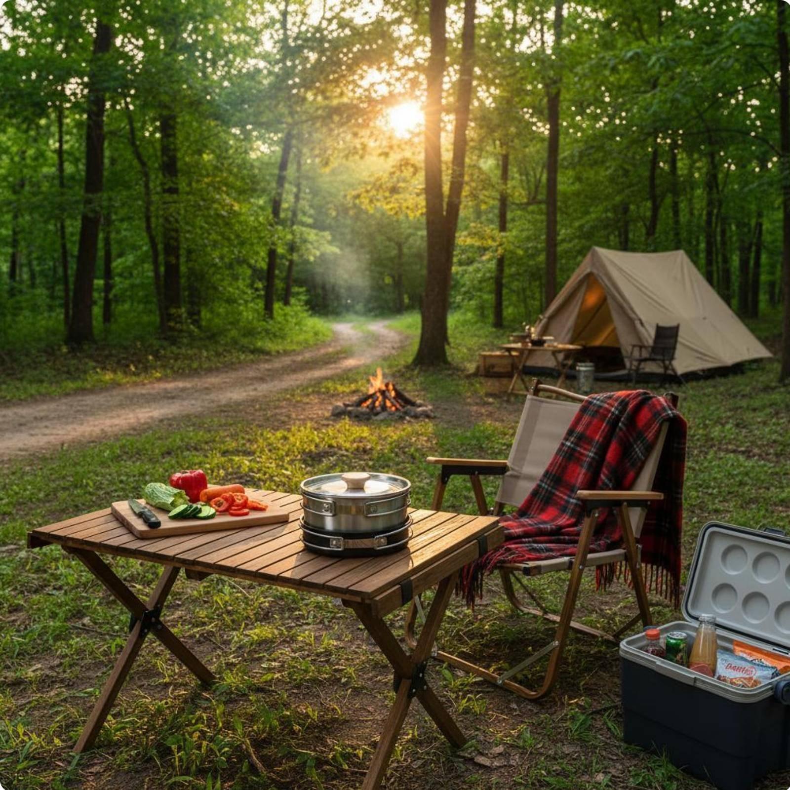 3 Pieces Stainless Steel Mess Kit Stackable Design Piece Camping Cook Set Easy to Clean Portable
