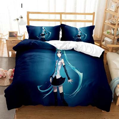 Anime Prinzessin Mädchen Hime Bettwäsche Set Jungen Mädchen Einzelbett Queen Size Bettbezug Kissenbezug Bett Kinder Erwachsene Mode Heimtextilien