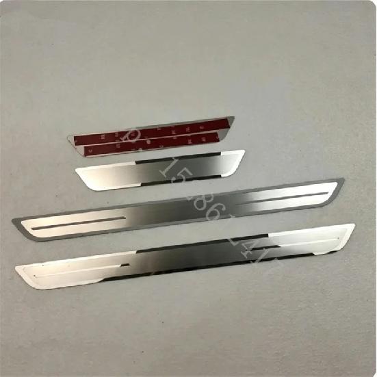 For Mitsubishi Outlander 2007 2008~2024 Door Sill Scuff Plate Trims Threshold Kick Pedal Protect Stainless Steel Car Accessories