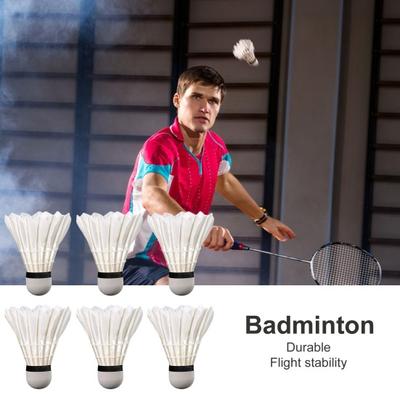 3/6/12Pcs Goose Feather Badminton Shuttlecocks Durable High Elasticity Badminton for Training Entertainment