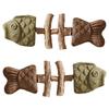 Creative Fish Bone Cat Toy Wooden Teeth Cleaning Stick Feline Tooth Care Tool for Dental Care Feline Toothbrush Alternative