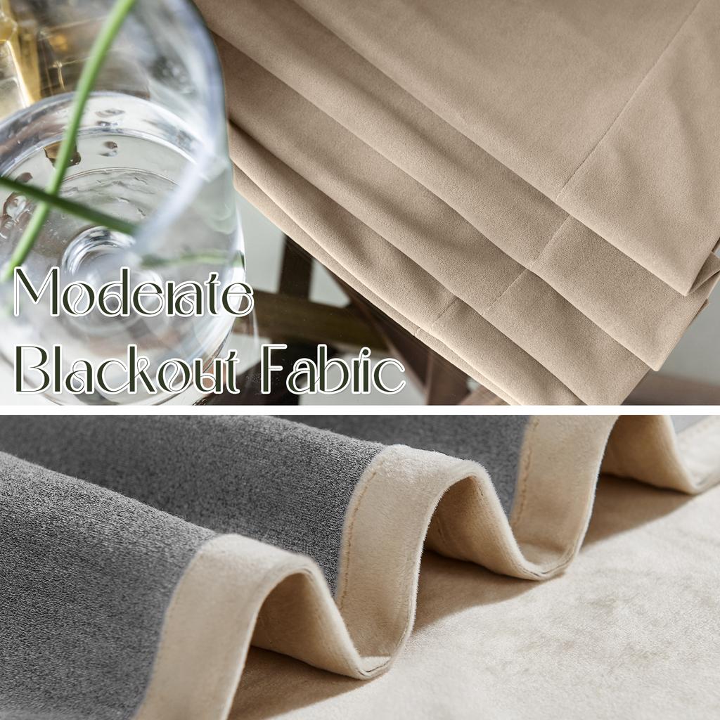 Jinchan Verdunkelungsvorhänge Thermisch isolierte Zimmerfenster Vorhänge Superweiche Luxusvorhänge für Wohnzimmer Schlafzimmer