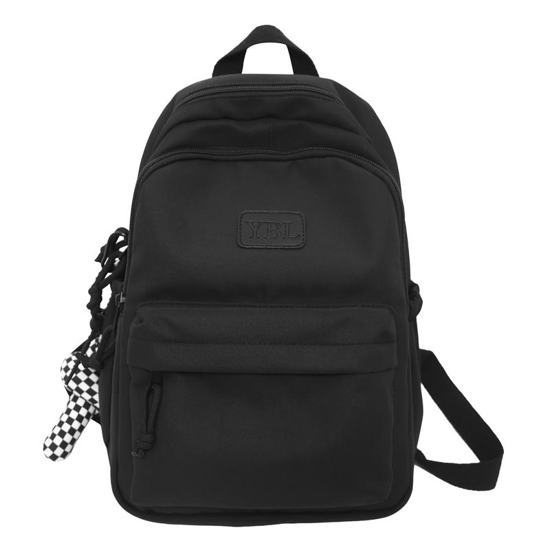 Studentský školní batoh Dámský jednobarevný batoh s velkou kapacitou