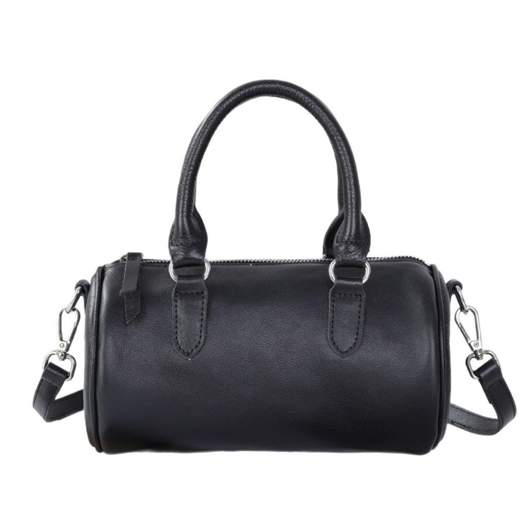 Cowhide Shoulder Women's Bag Crossbody Fashionable Simple Practical Soft Leather Drum Pillow Bag