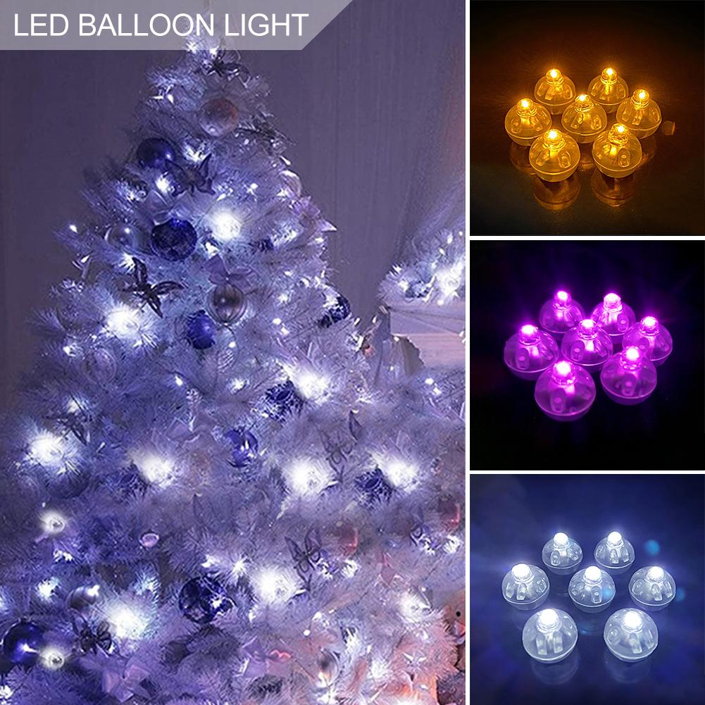 50pcs Mini LED Balloon Light Colorful Flashing Luminous Tumbler Ball Lamp Lantern Light Christmas Wedding Party Decorations