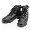 Daytona Motorcycle Mountain Boots 26.5cm/Men's Genuine Leather Cowhide Built-in Shift Pad Side Zip HBS-005 Black 16842