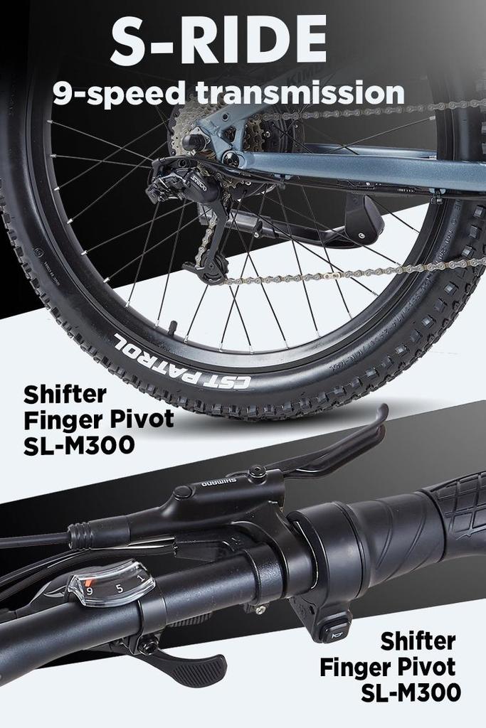 KIMDYMA K01 1000W Torque Sensor Electric Bike - Fat Tire Ebike with 48V20Ah Battery, Throttle, 50km/h Top Speed