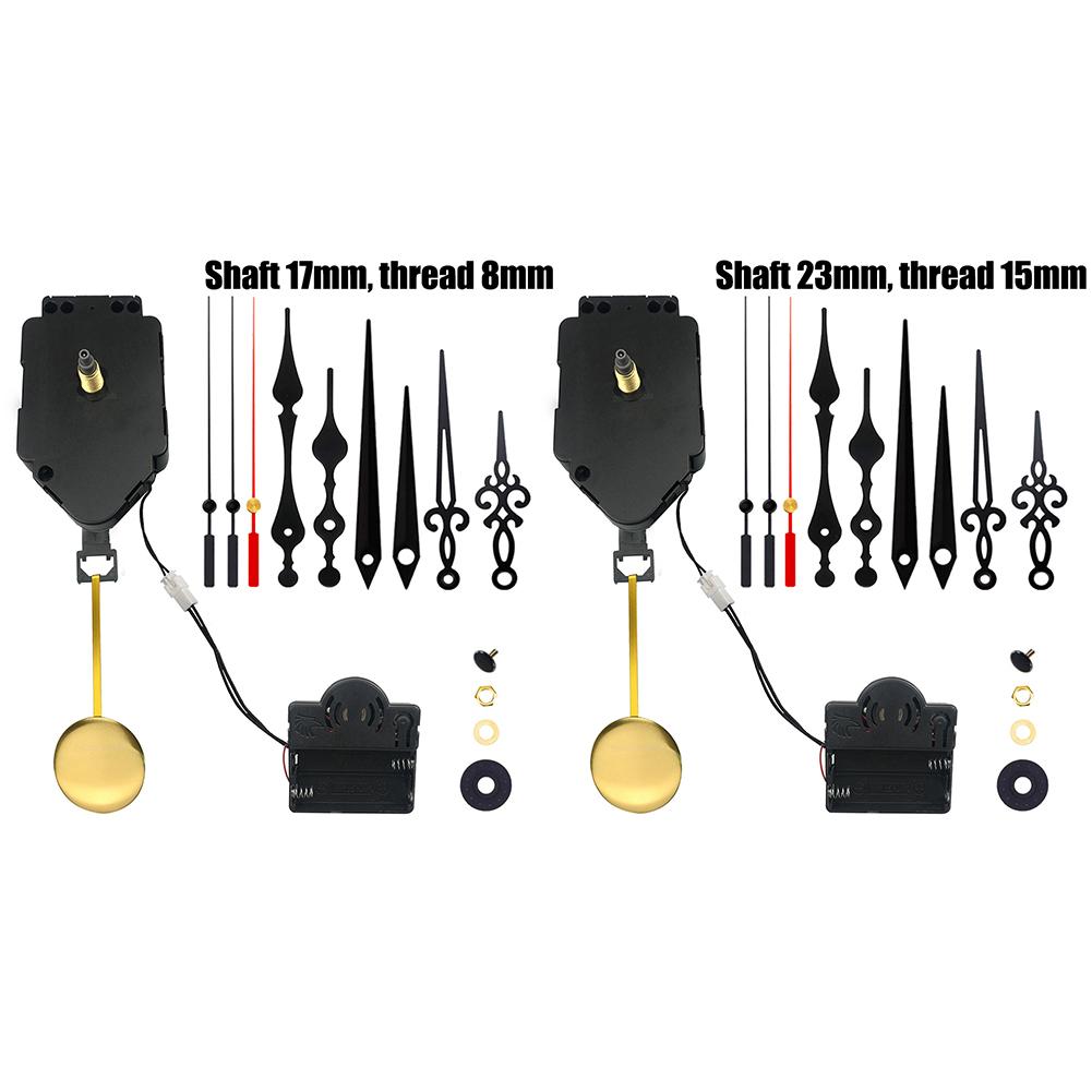 DIY Pendulum Quartz Clock Movement Mechanism with Metal Hands for Accurate Repair or Replacement of Wall Clock Mechanisms