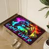 Gaming Elements Area Rug, Large Non Slip Polyester, Soft Protective Living Room Mat, Easy Clean Decor, Stylish Floor Carpet