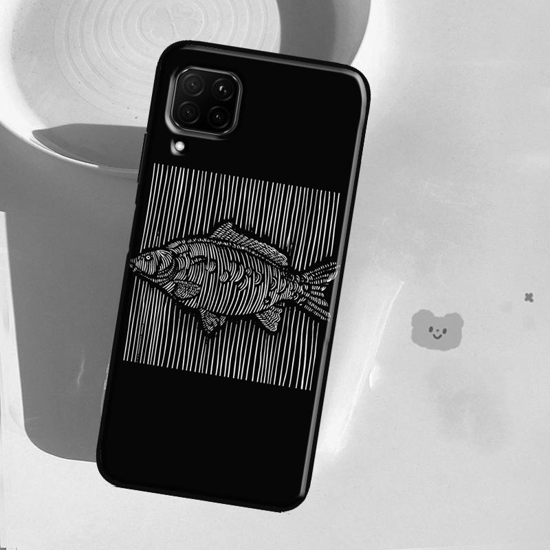 Carp Fish Fishing rod Hook Case For Huawei Honor X8 X7a X8a X9a 50 70 90 Magic5 Lite P20 P40 P60 P30 Pro Nova 9 Cover