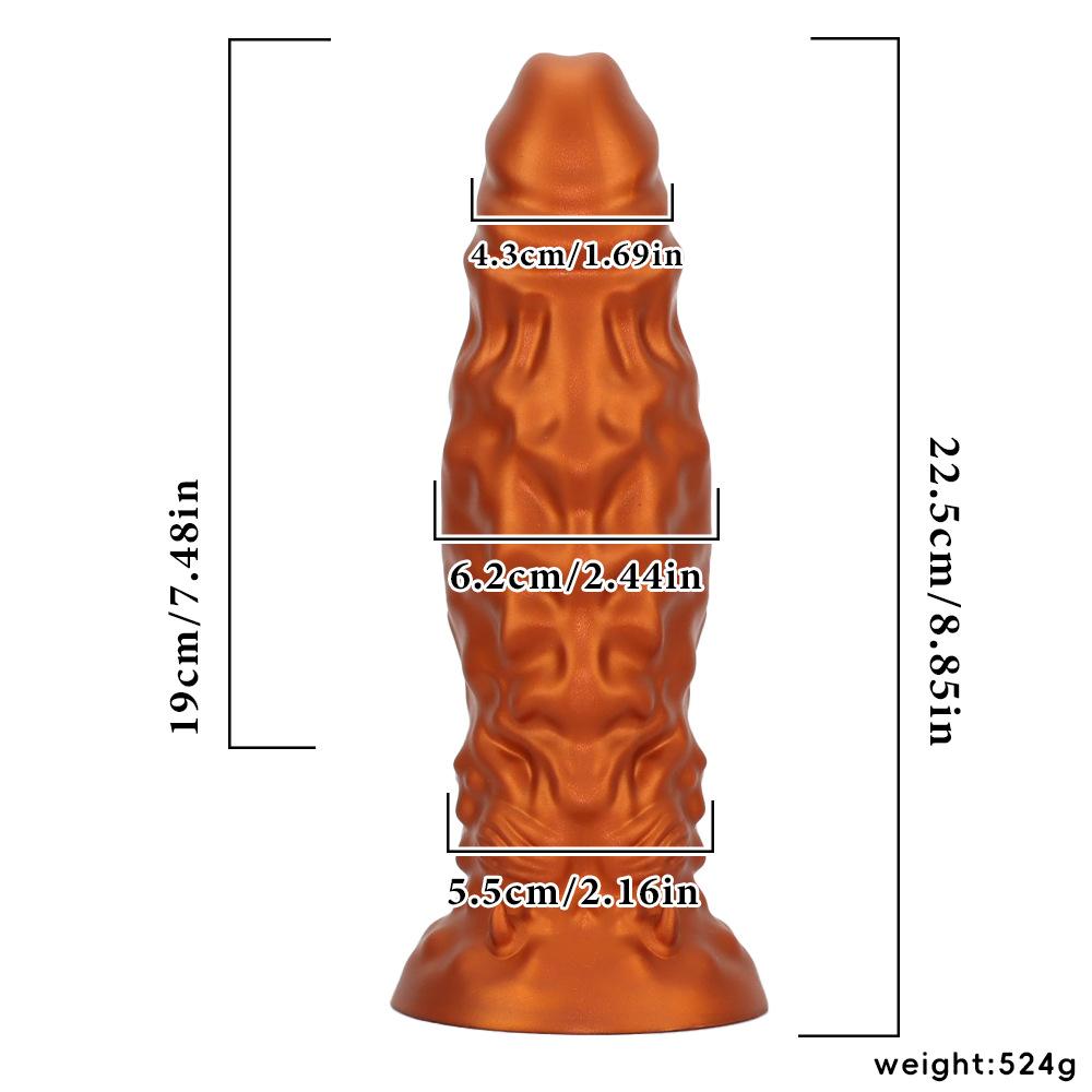 New Liquid Silicone Shaped Dildo Simulation Penis Soft Flesh Realistic Couple Flirting Chrysanthemum Massage Female Toy