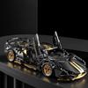 Technic Black Gold Speed Car Vehicle Building Blocks Racing Bricks Toys for Children Gift Thanksgiving Christmas