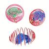 Cat Toy Balls Funny Stretchable Kitten Springs Toys Interactive Caged Rats Rolling Cat Balls Random Color Cat Accessories Pet